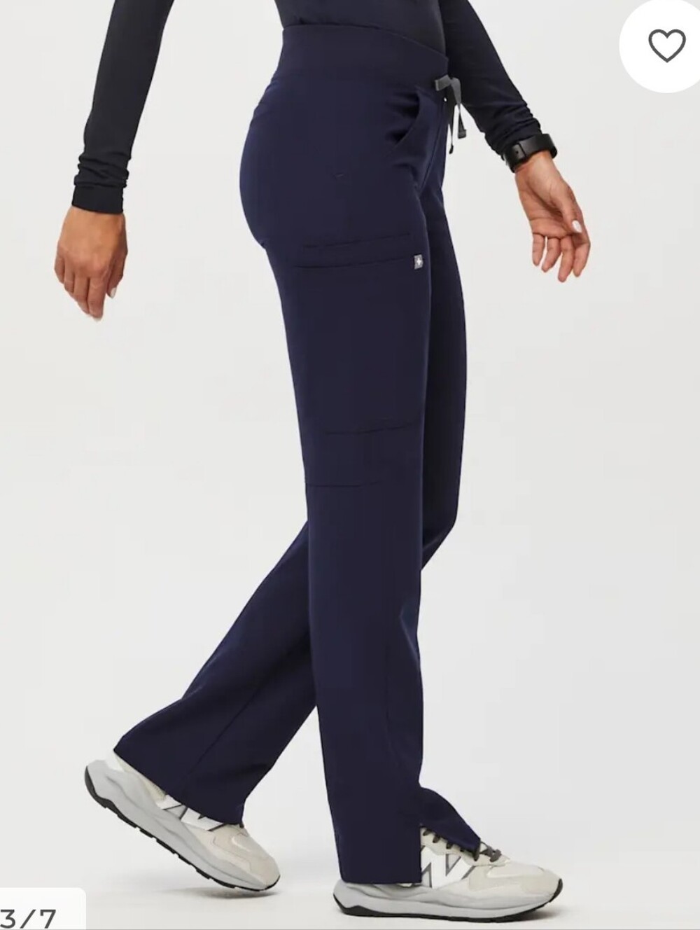 Navy, Kade Cargo Scrub Pants, Medium Tall - Picture 2 of 11